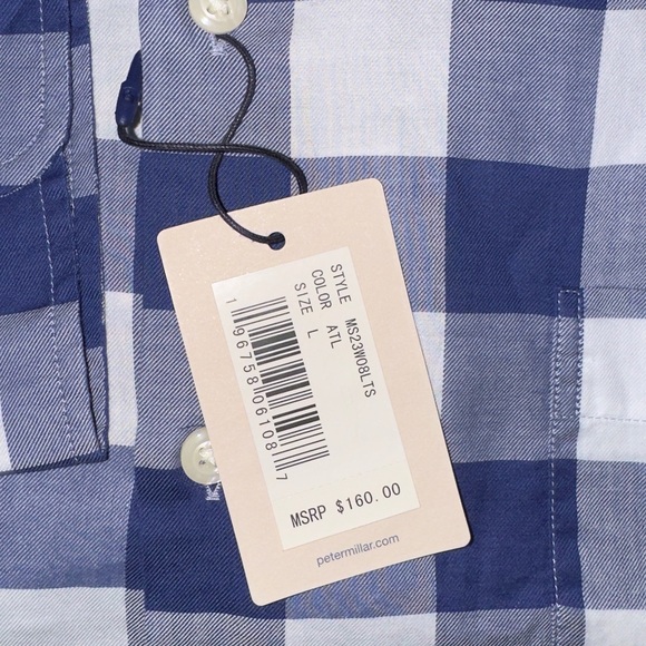 Peter Millar Oakbrook Summer Soft Cotton Sport Shirt- Atlantic Blue - Picture 8 of 11